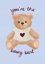 Cute Teddy Bear Appreciation Card - Valentines - Just Because - Anniversary created by Marie Wilkinson