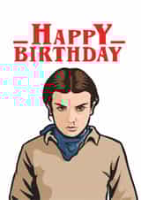 Stranger Things Season 5 Birthday Card (White Background) created by Ayliesh Chaplin