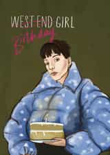 Funny Birthday Card - Lily Allen - West End Girl Inspired created by Running with Scissors