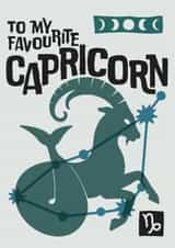 Star Sign Card – Favourite Capricorn created by Colin Stevens