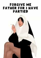 Funny Birthday Card - Lily Allen - West End Girl created by Pink Peach Cards