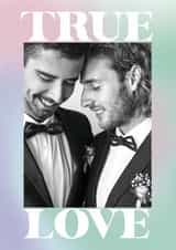 Personalised Valentines Day Photo Card created by Sunpatch Society - Modern Photo Valentine's Day or Anniversary Card - True Love