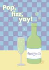 Congratulations Card - Pop, Fizz, Yay! - Champagne Bubbles - Playful Pastels created by @Cupsie's Creations
