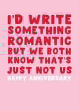 Funny Anniversary Card – Just Not Us created by Pink Peach Cards