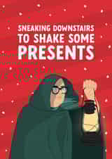 Funny Christmas Card - Alan Carr - Celebrity Traitors - Shake Some Presents created by The Cake Thief
