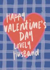 Classic Valentine's Day Card - For Husband - Heart created by Sweetlove Press