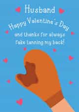 Funny Valentine's Day Card - For Husband - Fake Tanning created by @Laura Lonsdale Designs