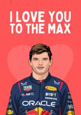 Funny Valentine's Day/Anniversary Card - F1 Max Verstappen created by Sundiva Designs