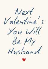 Classic Valentine's Day Card - For Fiancé - Husband To Be created by Sundiva Designs