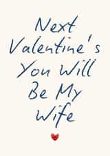 Classic Valentine's Day Card - Fiancée - Wife To Be created by Sundiva Designs