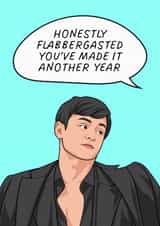 Funny Birthday Card - Tom Daley - Honestly Flabbergasted created by Sundiva Designs