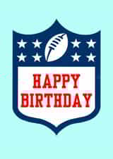 American Football Birthday Card – Funny NFL Style Sports Card For Him Or Her created by GetGelly