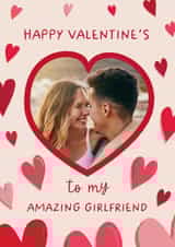 Personalised Valentines Day Photo Card created by The Pattern Press - Classic Valentine's Day Card - Amazing Girlfriend