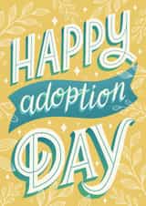 Pretty New Baby Card - Happy Adoption Day created by Alice Griffiths Illustration
