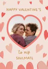Personalised Valentines Day Photo Card created by The Pattern Press - Classic Valentine's Day Card - Soulmate