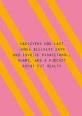 Funny Birthday Card – Hangovers created by Lola Design