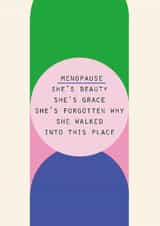 Funny Birthday Card – Menopause created by Lola Design