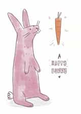 Cute Congratulations Card - Happy Bunny created by Daisy Kate