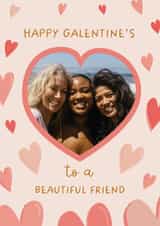 Personalised Valentines Day Photo Card created by The Pattern Press - Classic Galentine's Day Card - Beautiful Friend