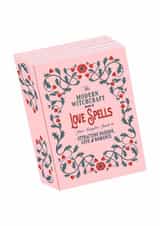 Pretty Valentine's Day Card - Love Spells Book - Folk Florals created by Sad Girl Illustration