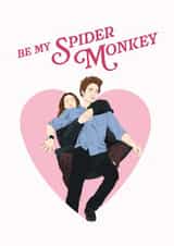 Funny Valentine’s Day Card – Twilight – Be My Spider Monkey created by Bonne Nouvelle