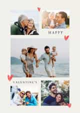 Personalised Valentines Day Photo Card created by Spark and Wild - Classic Valentine's Day Card - Mini Hearts