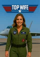 Funny Valentine's Day Card - Top Wife - Top Gun created by AbiGoLucky