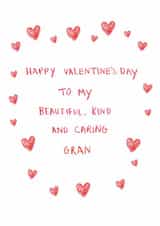 Cute Valentine’s Day Card - For Gran created by HCD Illustration