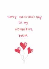 Cute Valentine’s Day Card - For Mum created by HCD Illustration