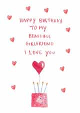 Heartfelt Birthday Card - For Girlfriend created by HCD Illustration