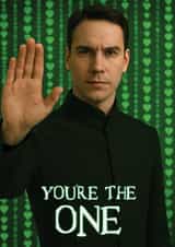 Funny Valentine's Day Card - The Matrix - Neo created by ShortRound888