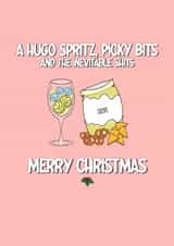 Crude Christmas Card - Hugo Spritz and Picky Bits created by fyou cards