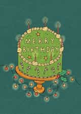 Classic Birthday Card - Merry December Birthday created by Sunpatch Society