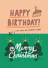 Funny Birthday Card - Christmas Birthday - Combined created by Sunpatch Society