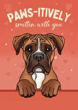 Cute Valentine's Day Card - From The Dog - Boxer created by Choo Choo 