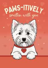 Cute Valentine's Day Card - From The Dog - Westie created by Choo Choo 