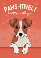 Cute Valentine's Day Card - From The Dog - Jack Russell Terrier created by Choo Choo 