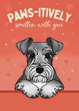 Cute Valentine's Day Card - From The Dog - Schnauzer created by Choo Choo