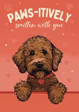 Cute Valentine's Day Card - From The Dog - Labradoodle created by Choo Choo 
