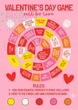 Fun Valentine's Day Card - Roll For Love - Game created by AbiGoLucky