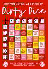 Rude Valentine's Day Card - Dirty Dice Game created by AbiGoLucky