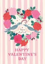 Pretty Valentine's Day Card - For Her - Roses - Love Is All You Need created by Nina Raby - Jones