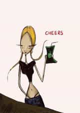 Cool Girl Cheers Card created by Amelia Katharine