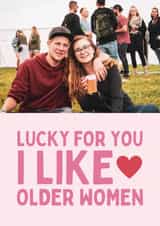 Personalised Valentines Day Photo Card created by Sundiva Designs - Funny Valentine's Day/Anniversary Card - Older Women