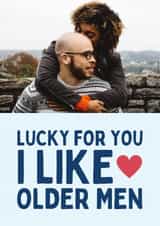 Personalised Valentines Day Photo Card created by Sundiva Designs - Funny Valentine's Day/Anniversary Card - Older Men