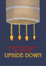 Fun Birthday Card - Stranger Things - Upside Down created by Sian Moore Illustration
