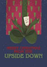 Fun Christmas Card - Upside Down - Stranger Things created by Sian Moore Illustration