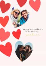 Personalised Valentines Day Photo Card created by Spark and Wild - Classic Valentine's Day Card - Amazing Partner