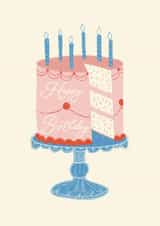 Classic Birthday Card - Pink Cake created by Mallory McAfee