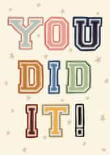 Classic Congratulations Card - You Did It! created by Mallory McAfee